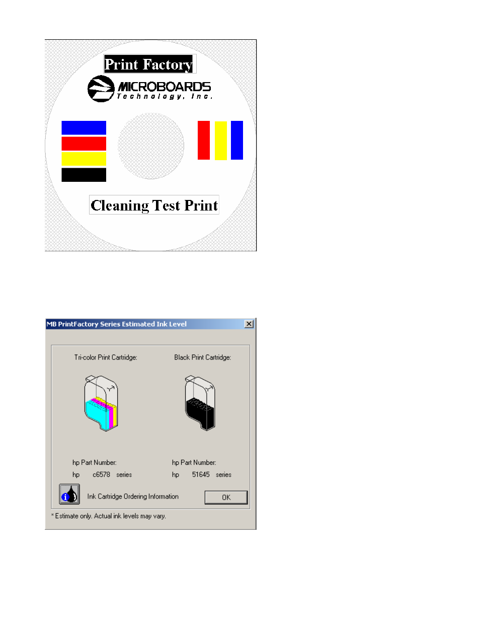 Ink level | MicroBoards Technology Print Factory User Manual | Page 38 / 41