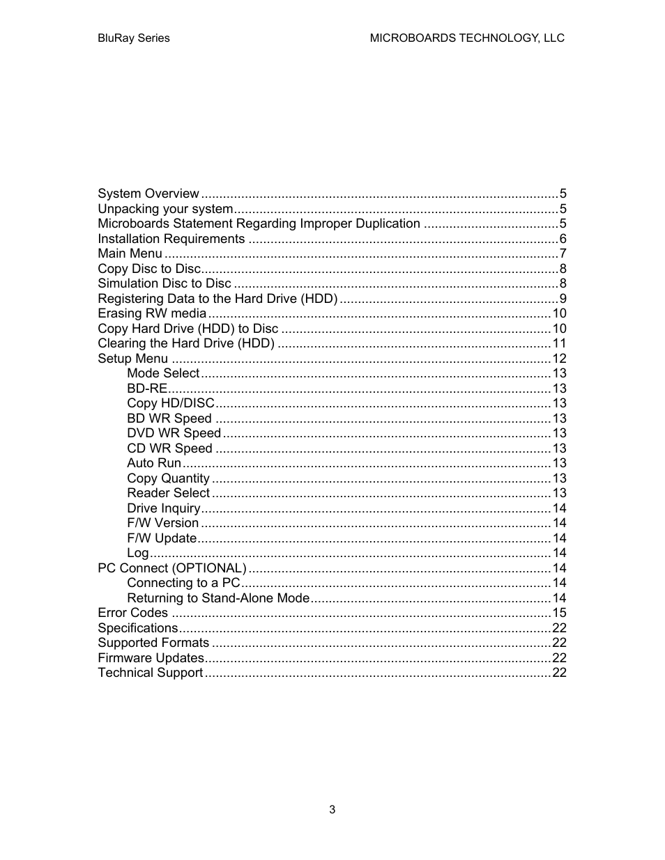 MicroBoards Technology CopyWriter BluRay Series User Manual | Page 3 / 23