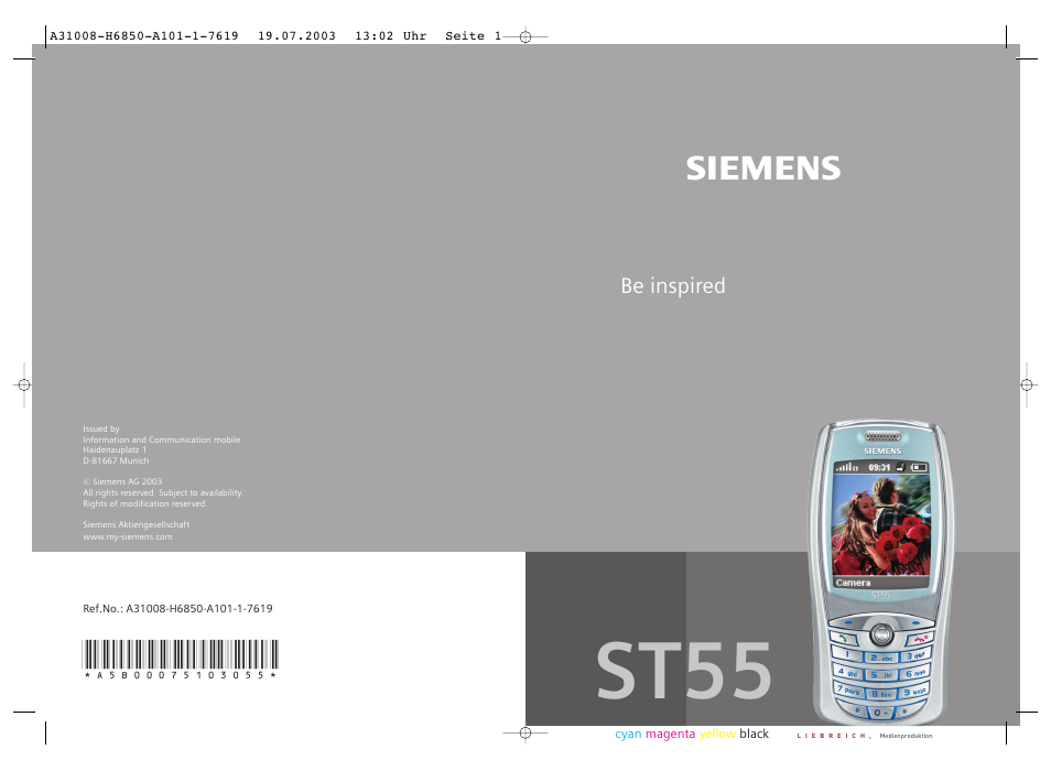 Siemens ST55 User Manual | 88 pages