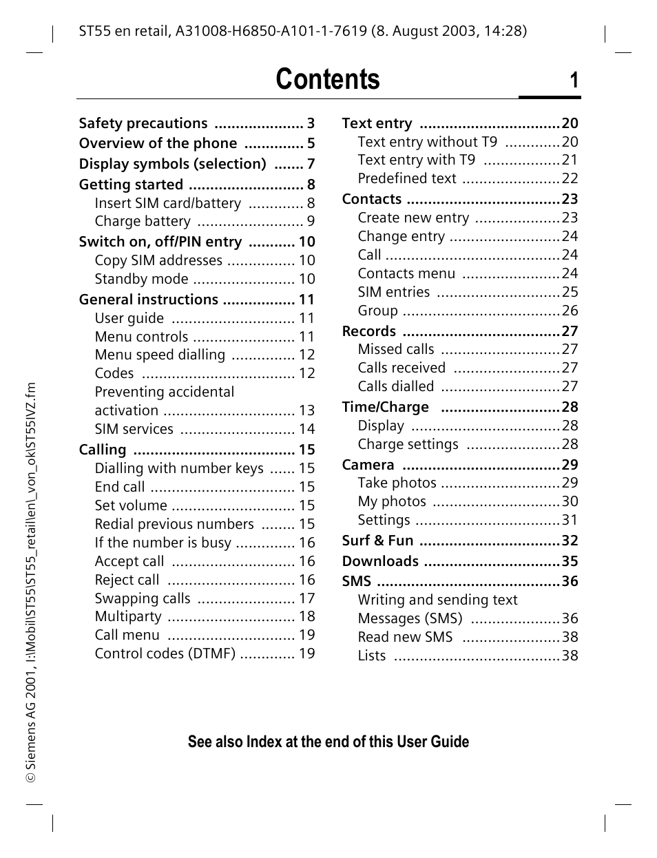 Siemens ST55 User Manual | Page 2 / 88