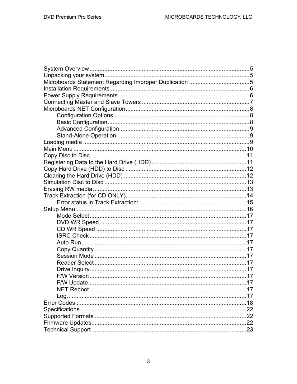 MicroBoards Technology Premium Pro User Manual | Page 3 / 23