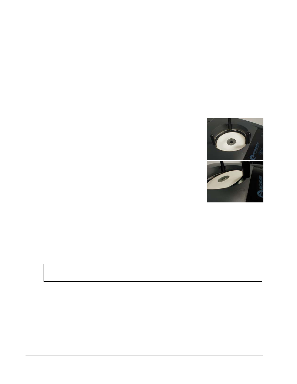 Using the gx auto printer, Creating disc labels, Loading discs | Printing discs | MicroBoards Technology GX Auto Printer User Manual | Page 10 / 14
