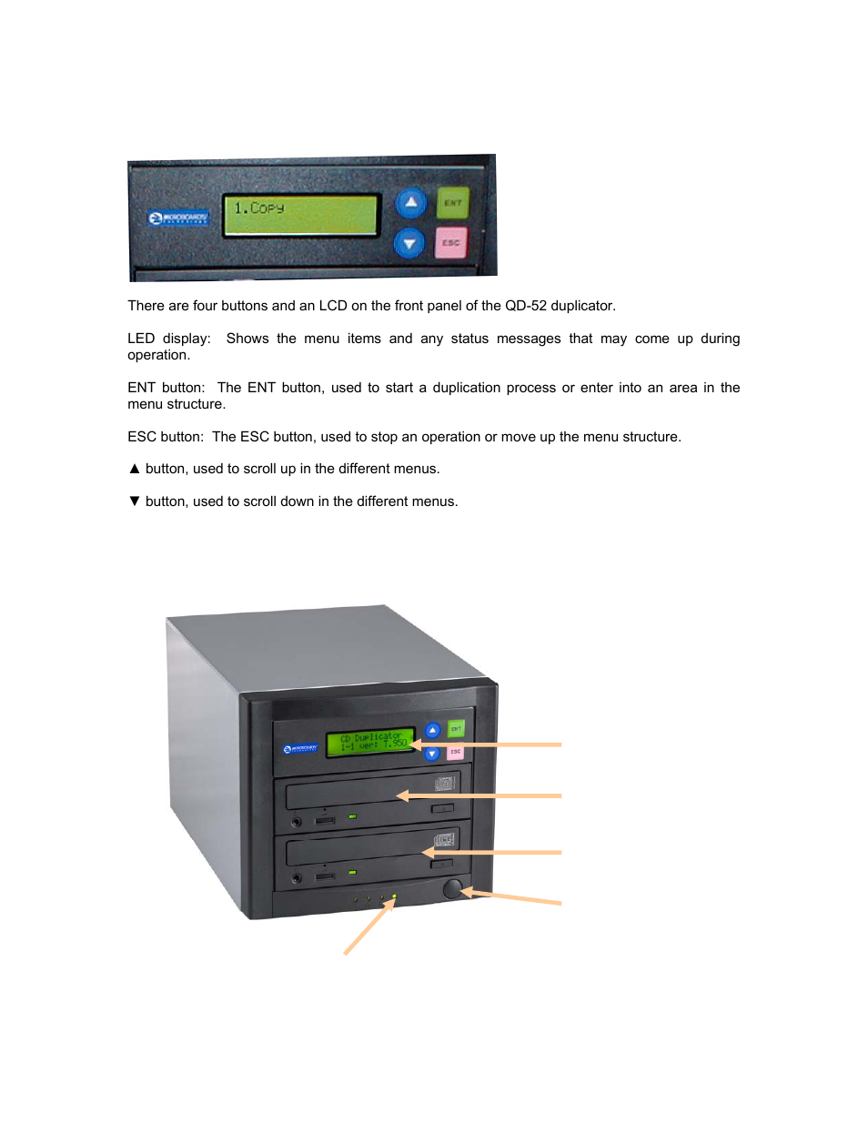 Basic instructions | MicroBoards Technology Quic Disc QD-52 User Manual | Page 6 / 21