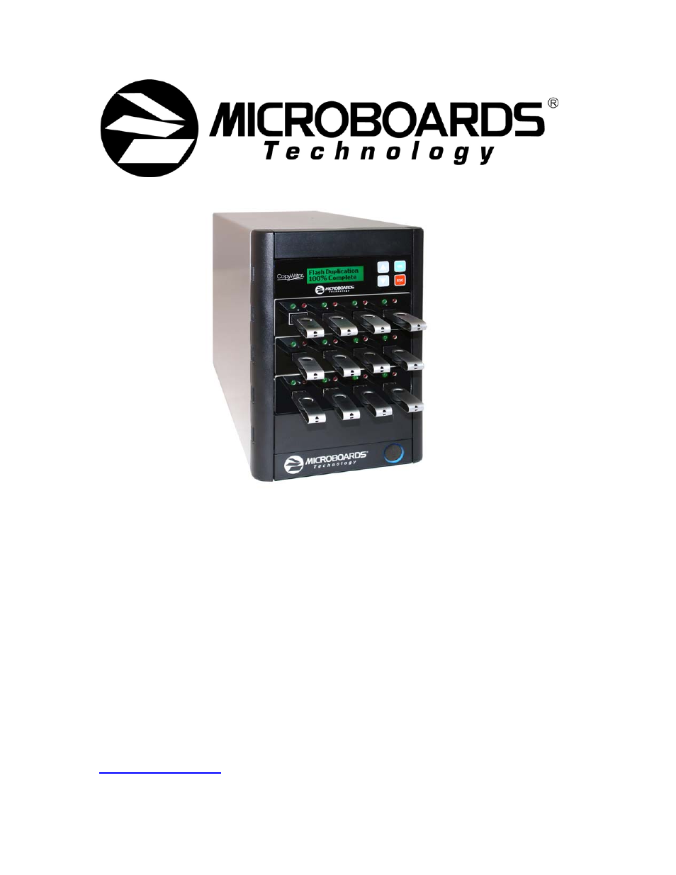 MicroBoards Technology Copywriter Flash Duplicator User Manual | 13 pages