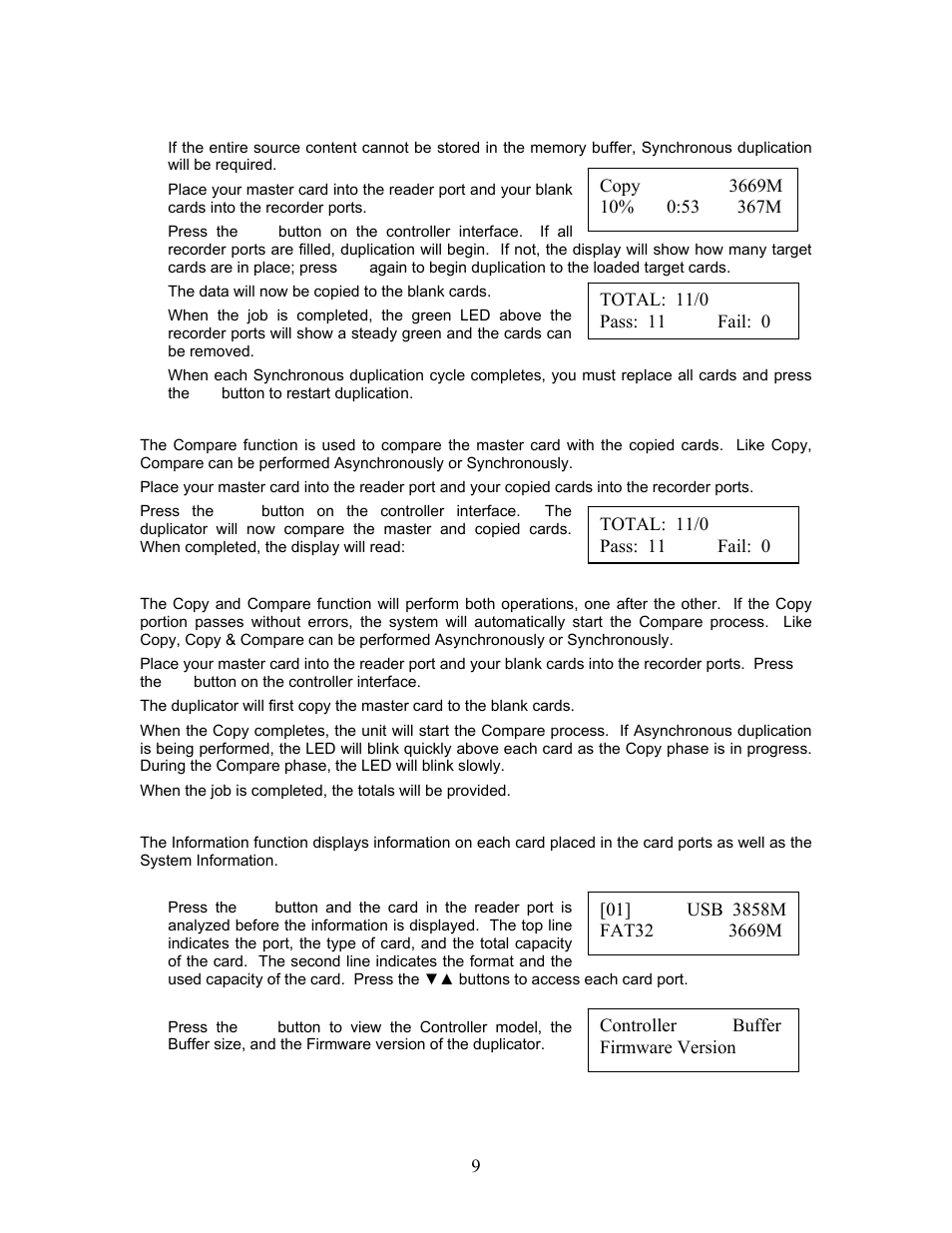 MicroBoards Technology Copywriter Flash Duplicator User Manual | Page 9 / 13