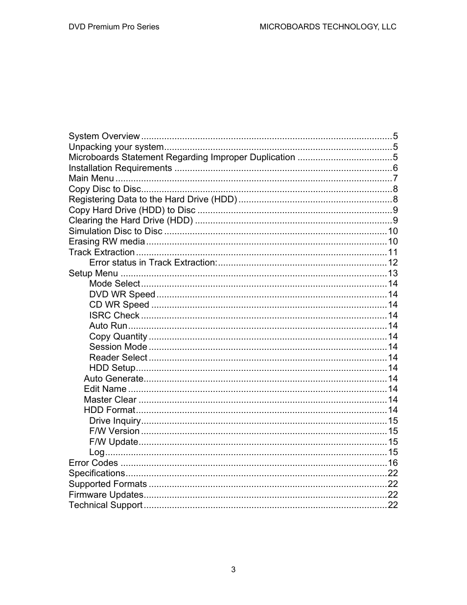 MicroBoards Technology Premium Pro Series User Manual | Page 3 / 23