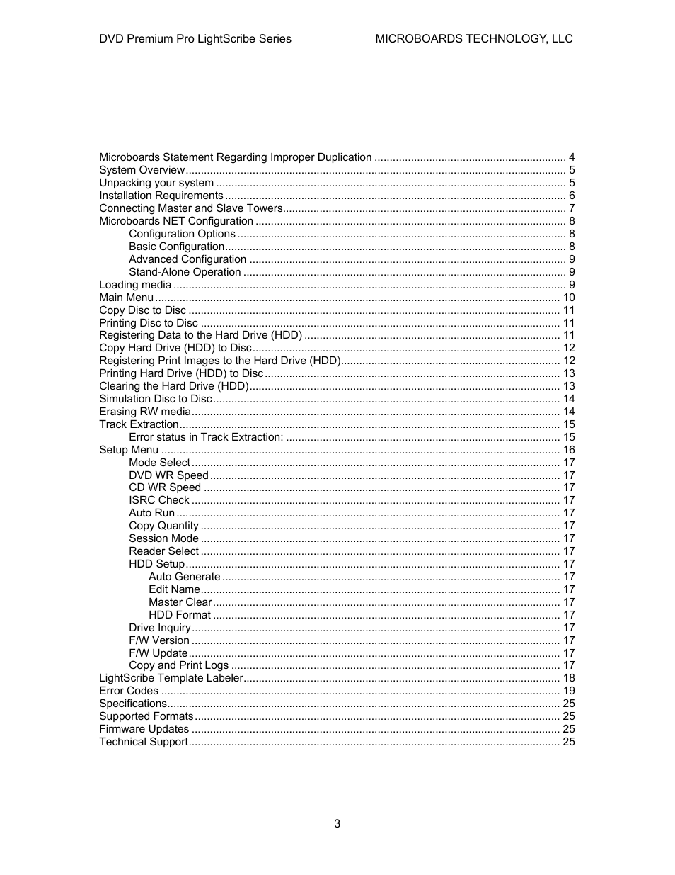 MicroBoards Technology LightScribe Series User Manual | Page 3 / 26