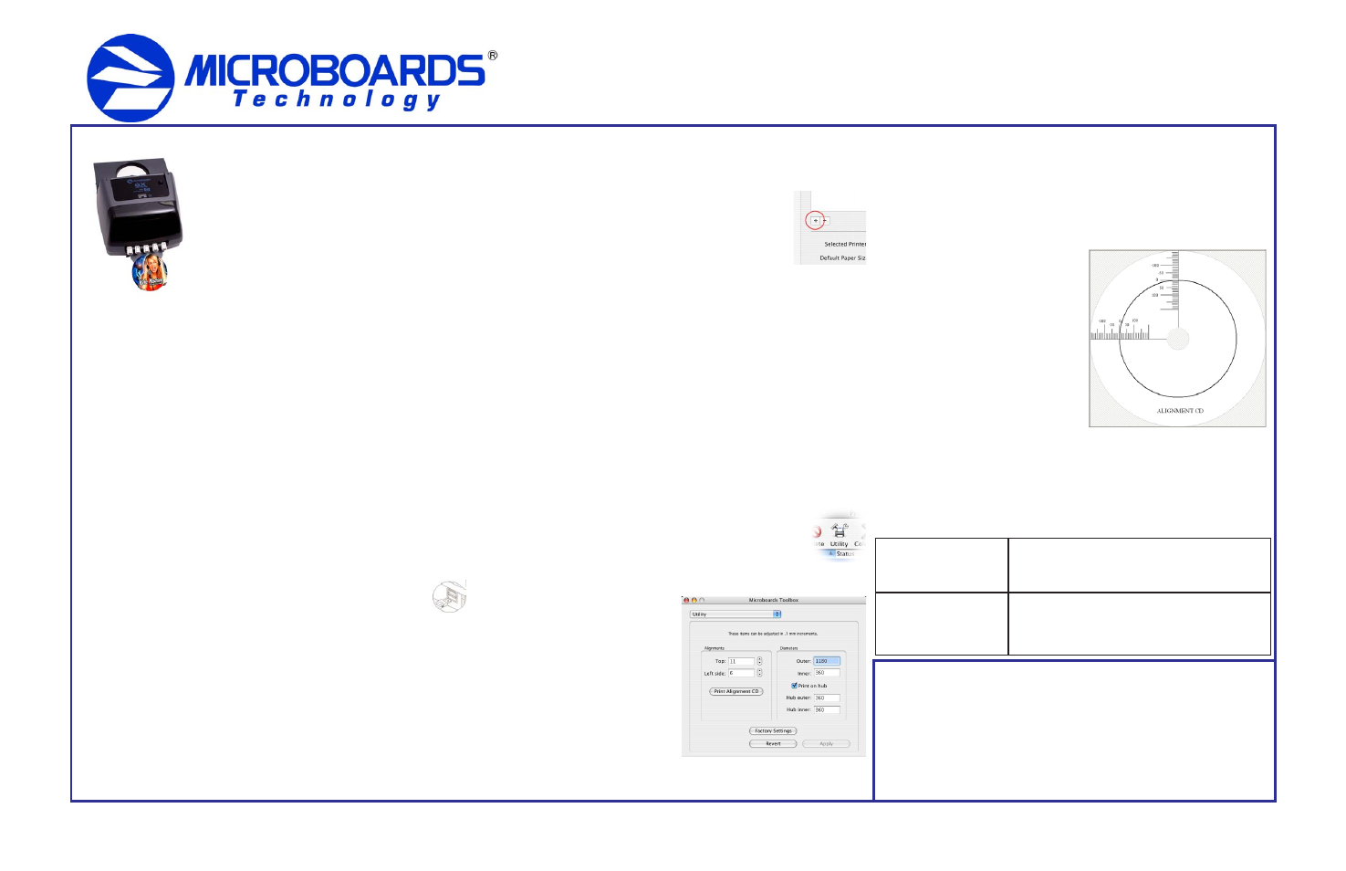 MicroBoards Technology GX Disc Printer User Manual | 1 page