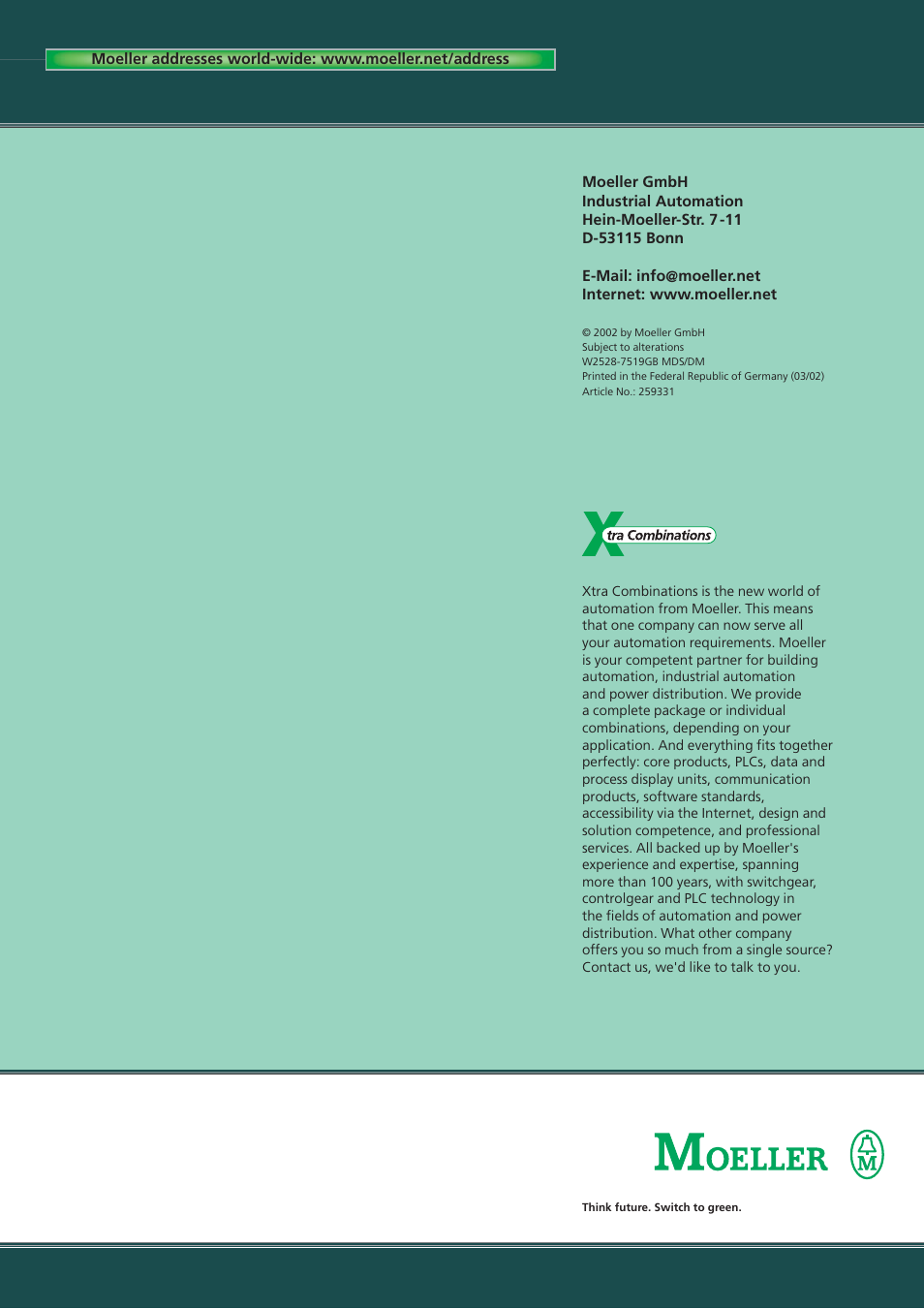 Moeller Marine EASY 600 User Manual | Page 12 / 12