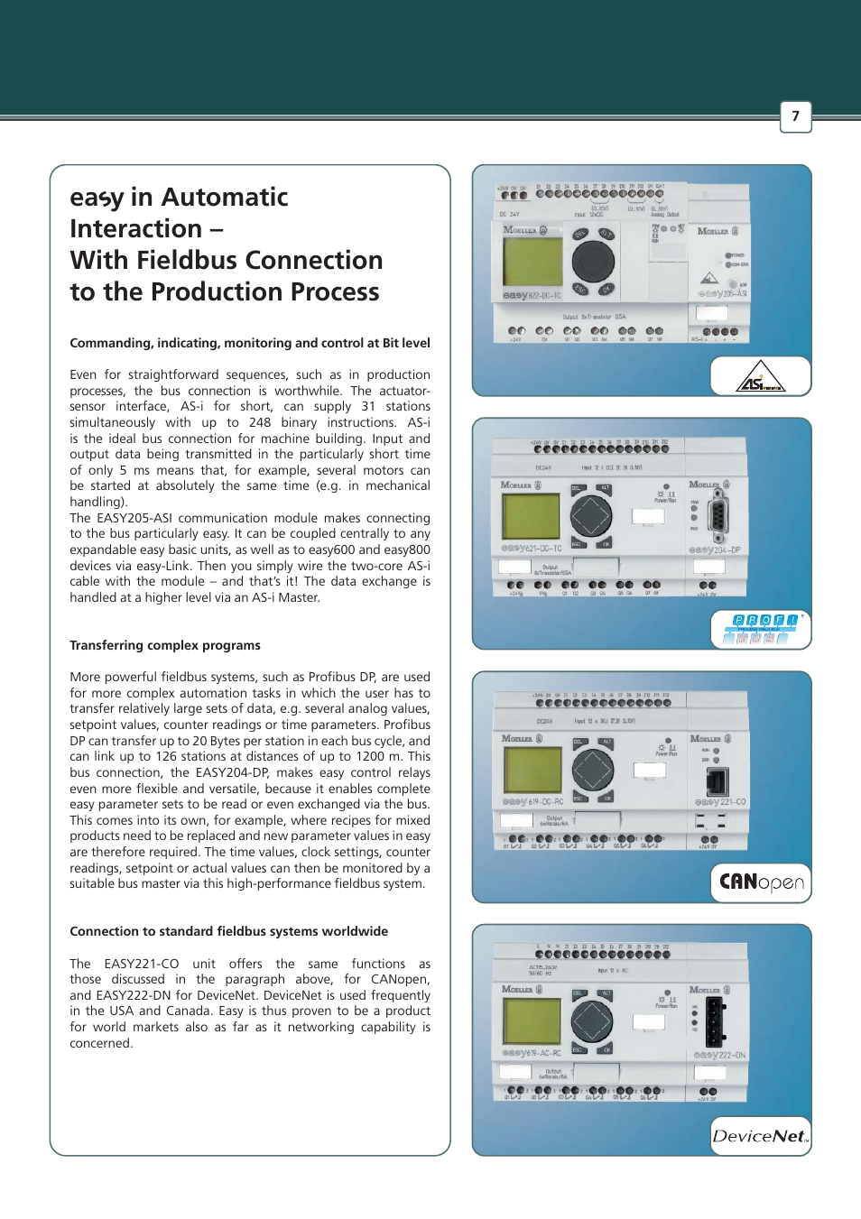 Ea y s | Moeller Marine EASY 600 User Manual | Page 7 / 12