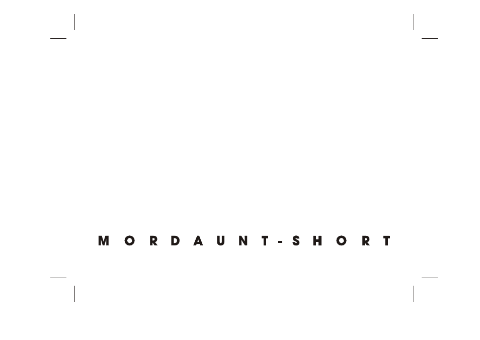 Mordaunt-Short MS907W User Manual | 12 pages