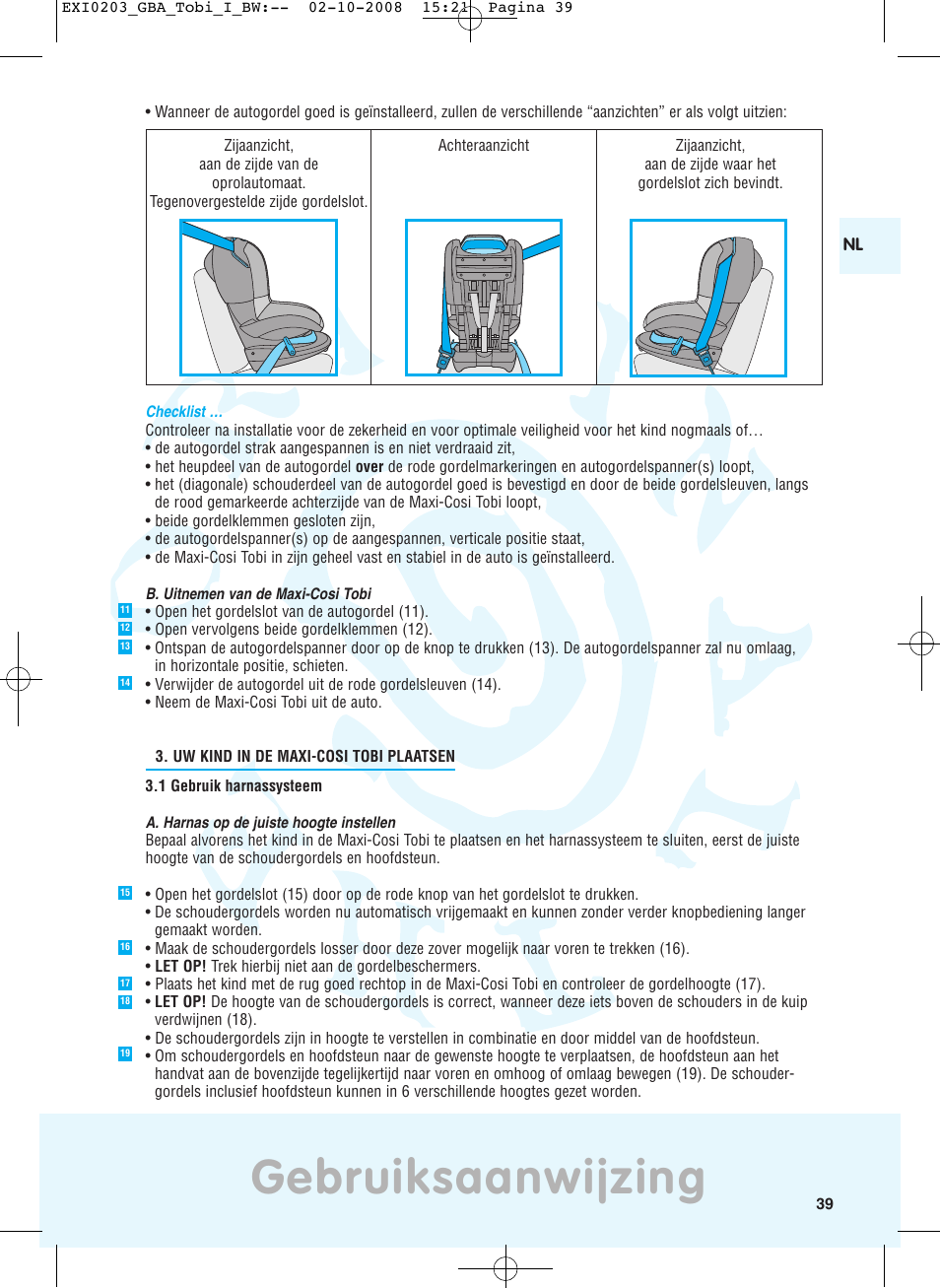 Gebruiksaanwijzing | Maxi-Cosi TOBI DRU0632 User Manual | Page 35 / 74