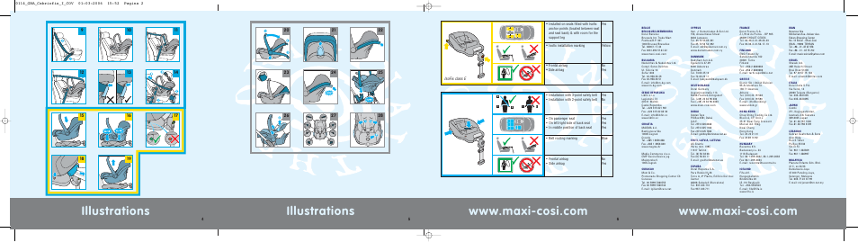 Illustrations | Maxi-Cosi THE SAFE WORLD OF I User Manual | Page 2 / 98