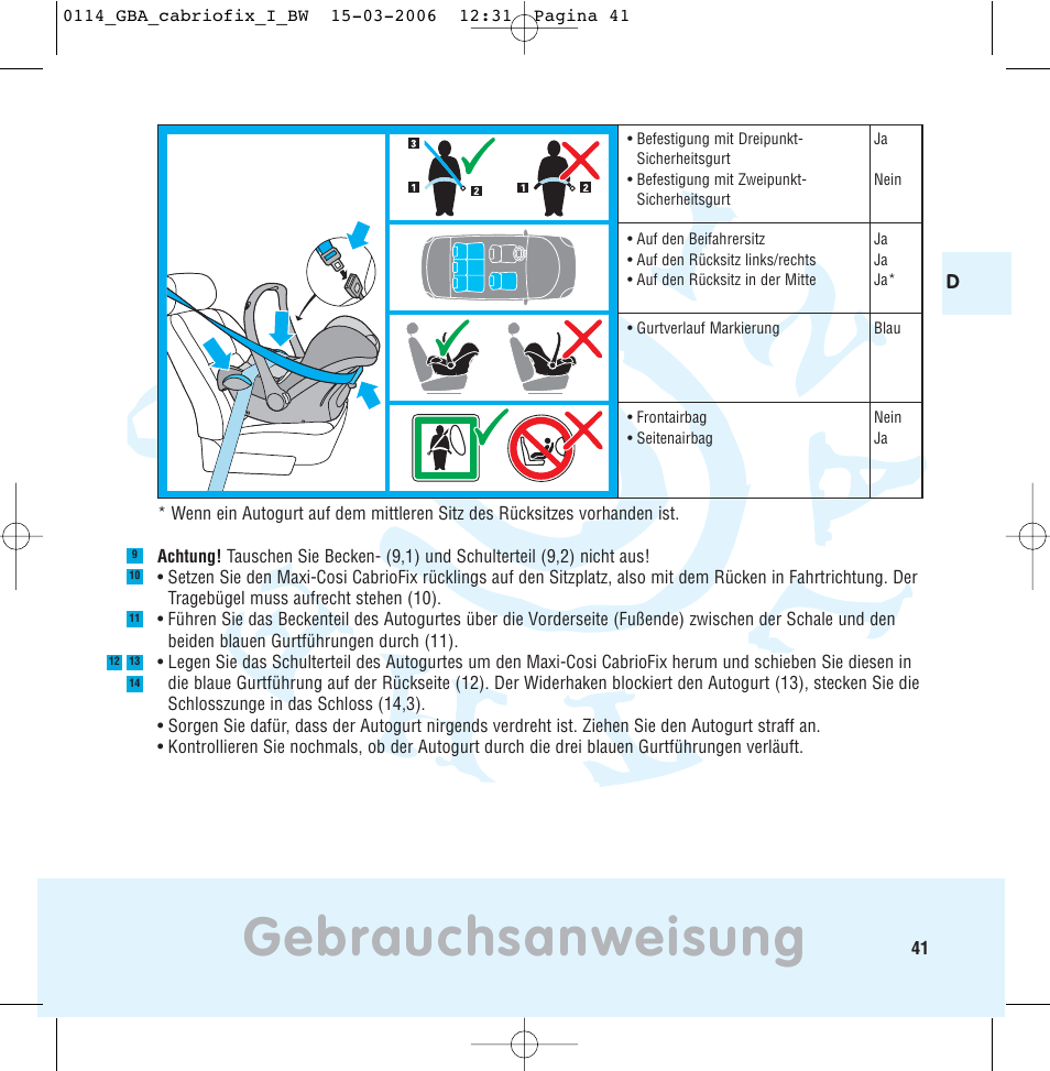 Gebrauchsanweisung | Maxi-Cosi THE SAFE WORLD OF I User Manual | Page 37 / 98