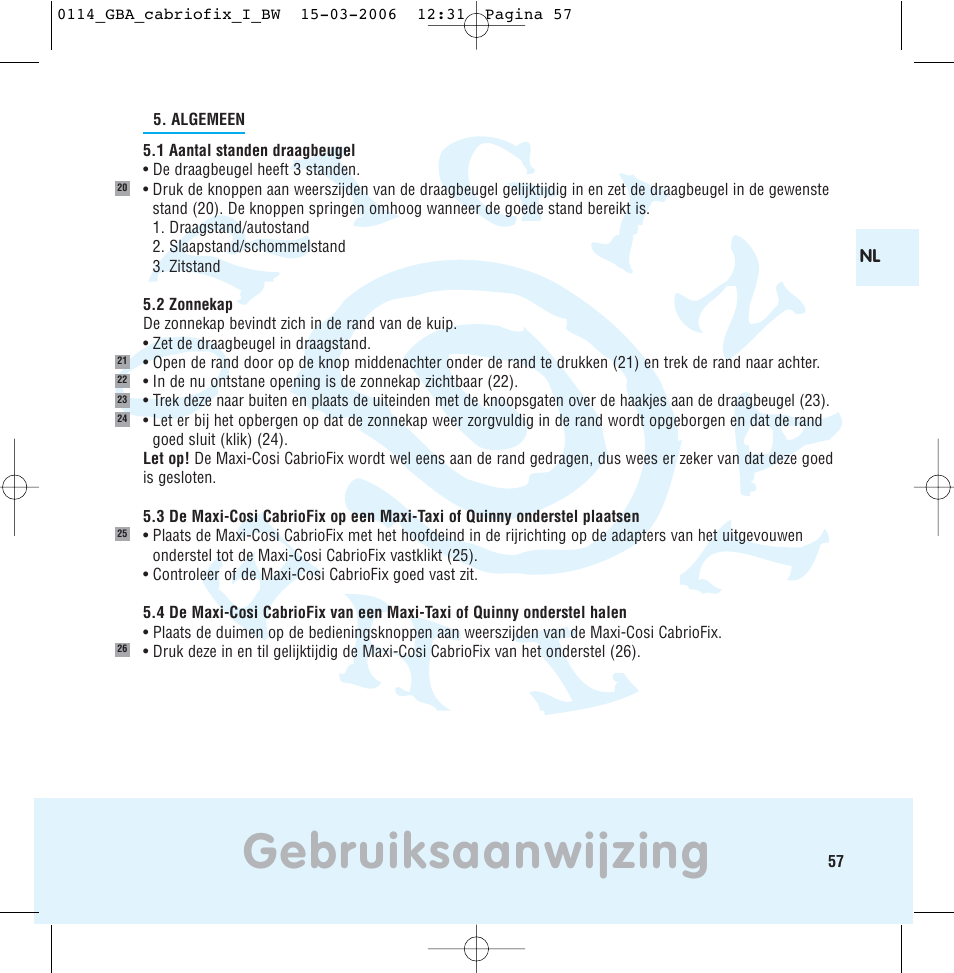 Gebruiksaanwijzing | Maxi-Cosi THE SAFE WORLD OF I User Manual | Page 53 / 98