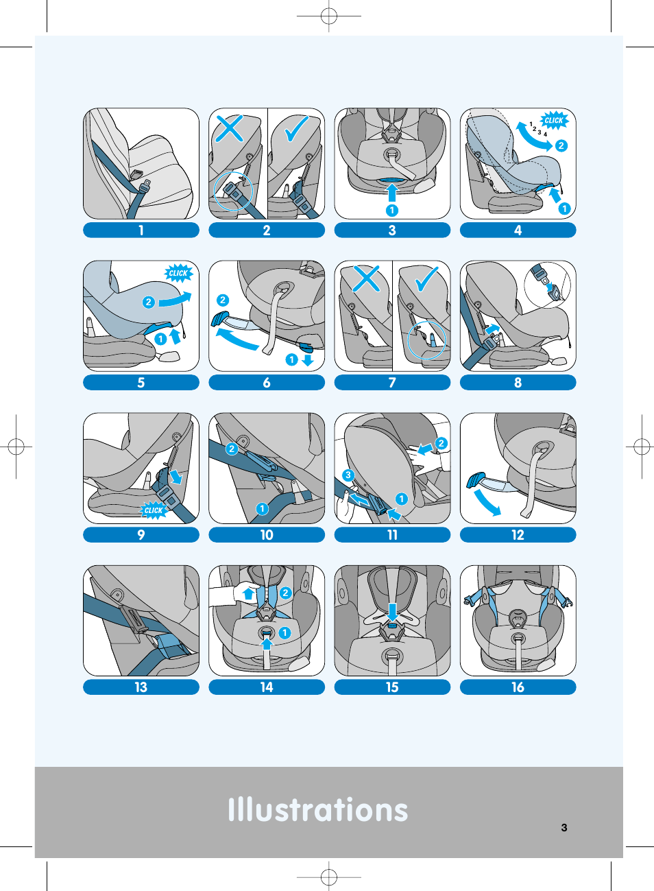Illustrations | Maxi-Cosi Priori XP User Manual | Page 3 / 48