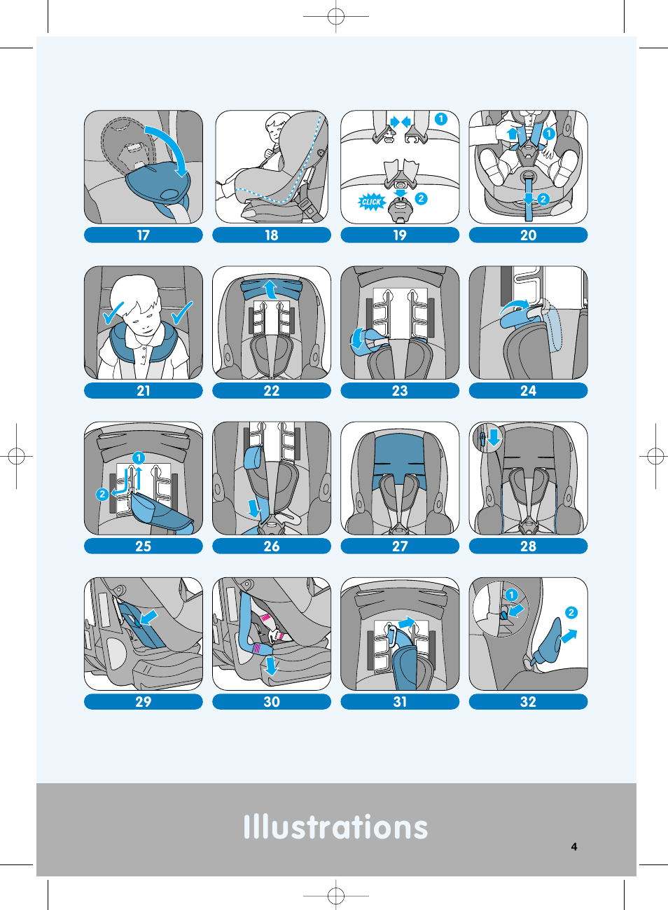 Illustrations | Maxi-Cosi Priori XP User Manual | Page 4 / 48