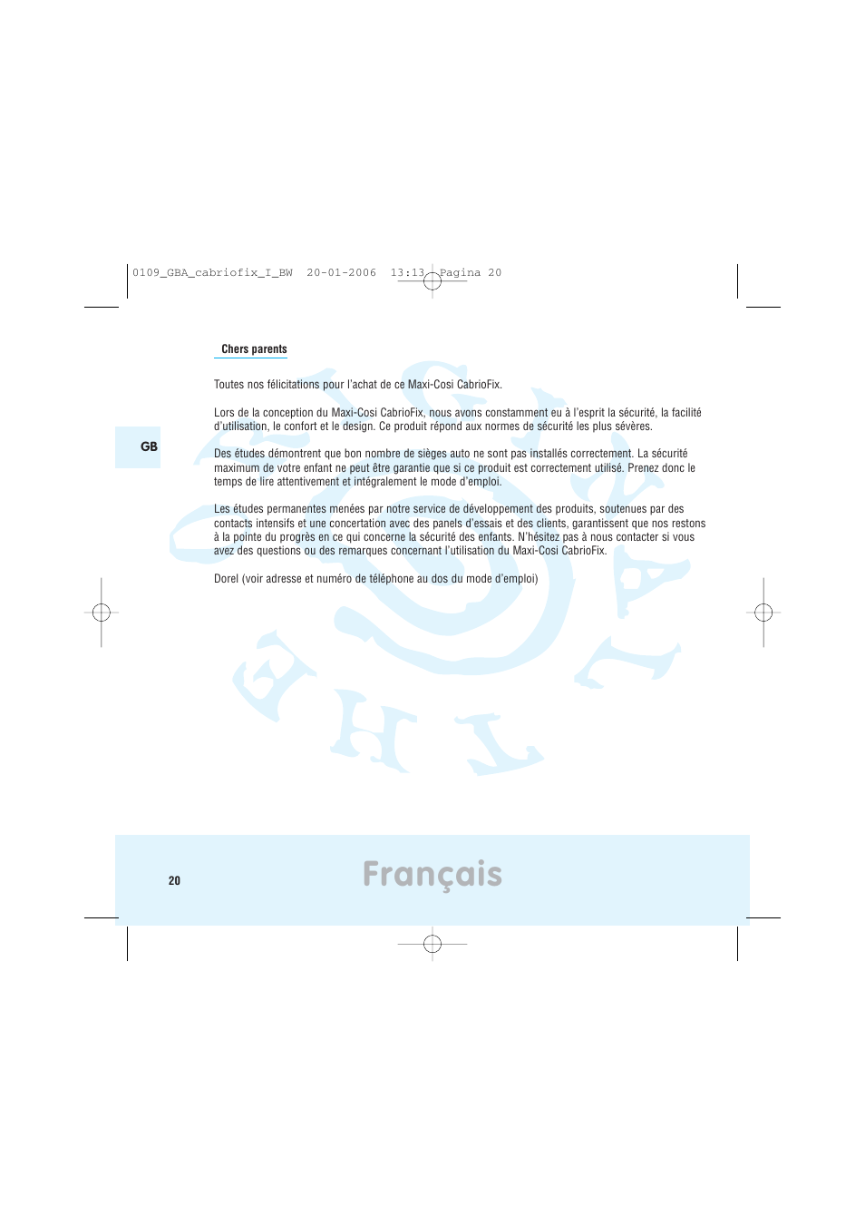 Français | Maxi-Cosi Baby Crrier User Manual | Page 16 / 98