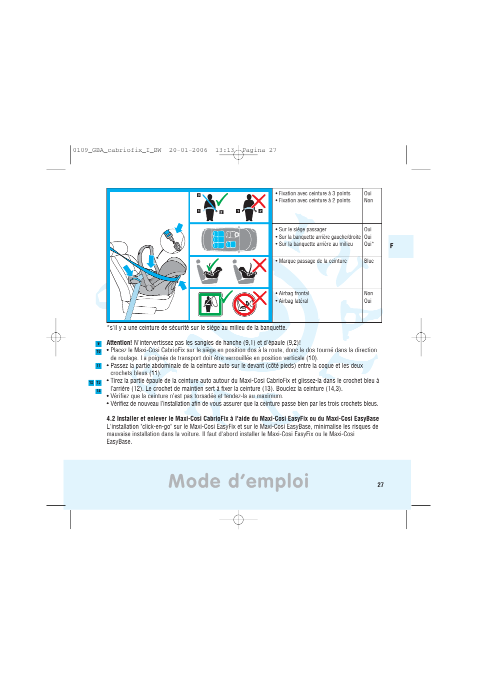 Mode d’emploi | Maxi-Cosi Baby Crrier User Manual | Page 23 / 98