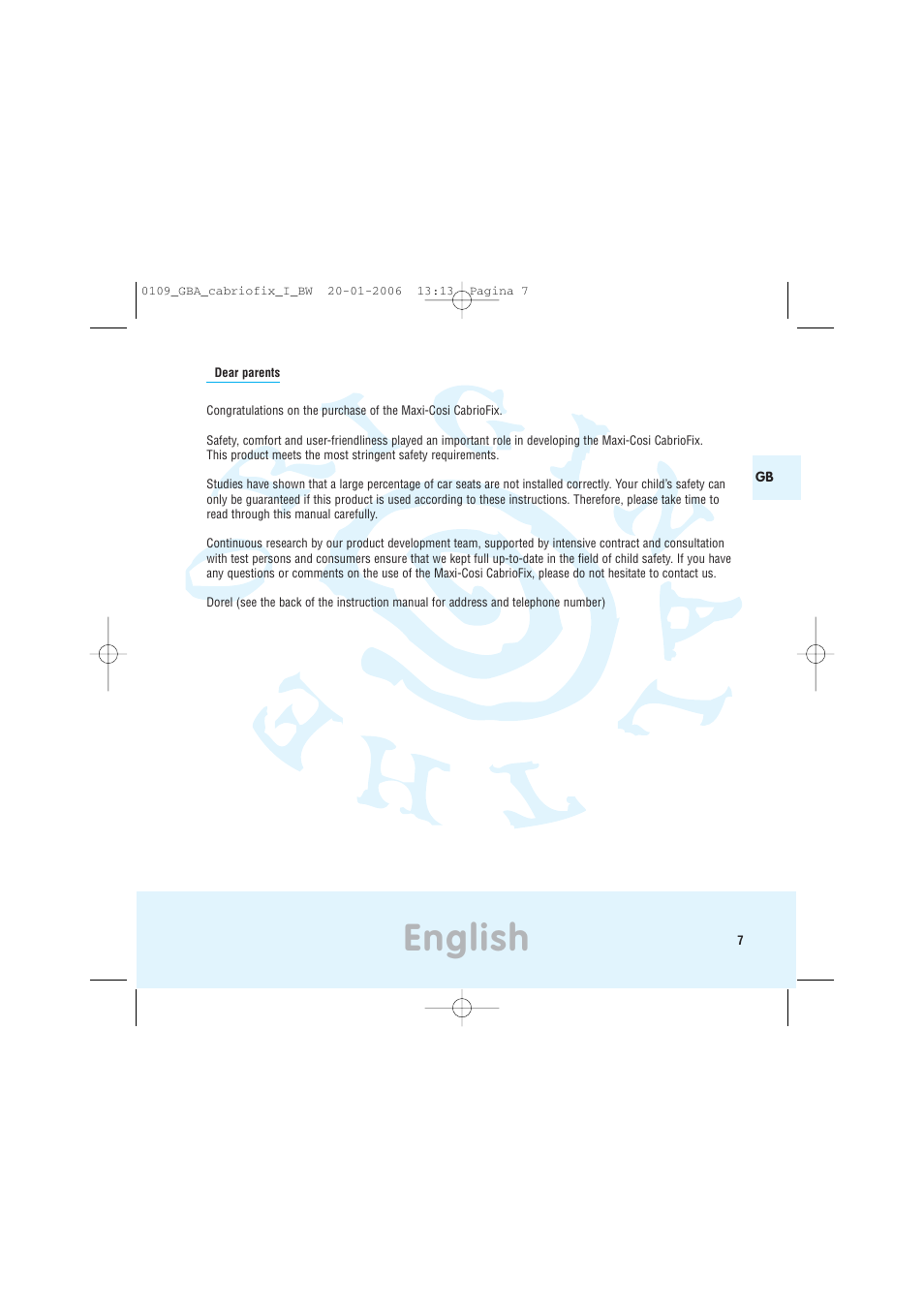English | Maxi-Cosi Baby Crrier User Manual | Page 3 / 98