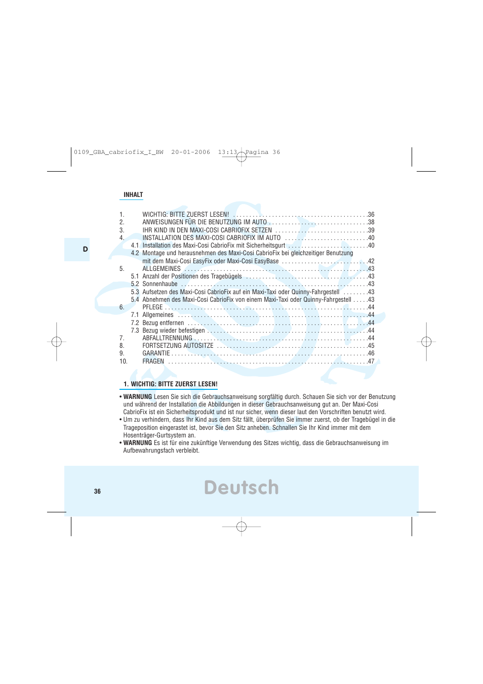 Deutsch | Maxi-Cosi Baby Crrier User Manual | Page 32 / 98