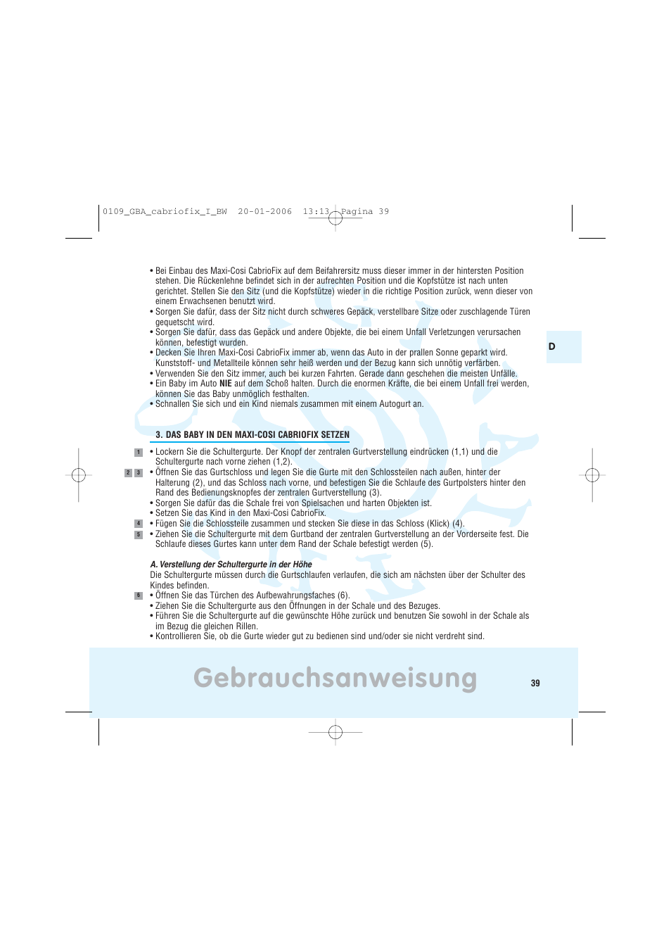Gebrauchsanweisung | Maxi-Cosi Baby Crrier User Manual | Page 35 / 98