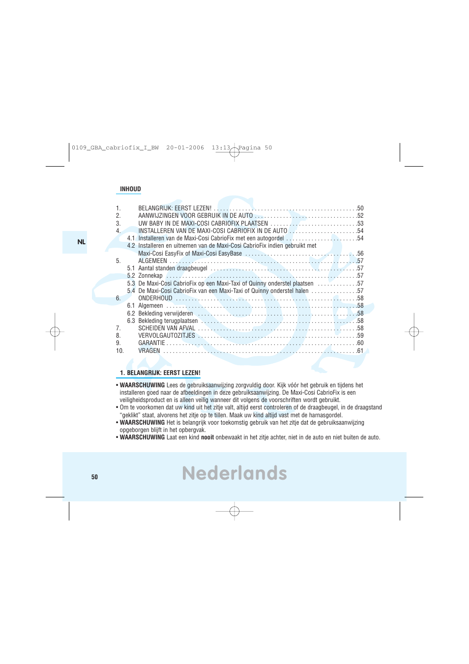 Nederlands | Maxi-Cosi Baby Crrier User Manual | Page 46 / 98