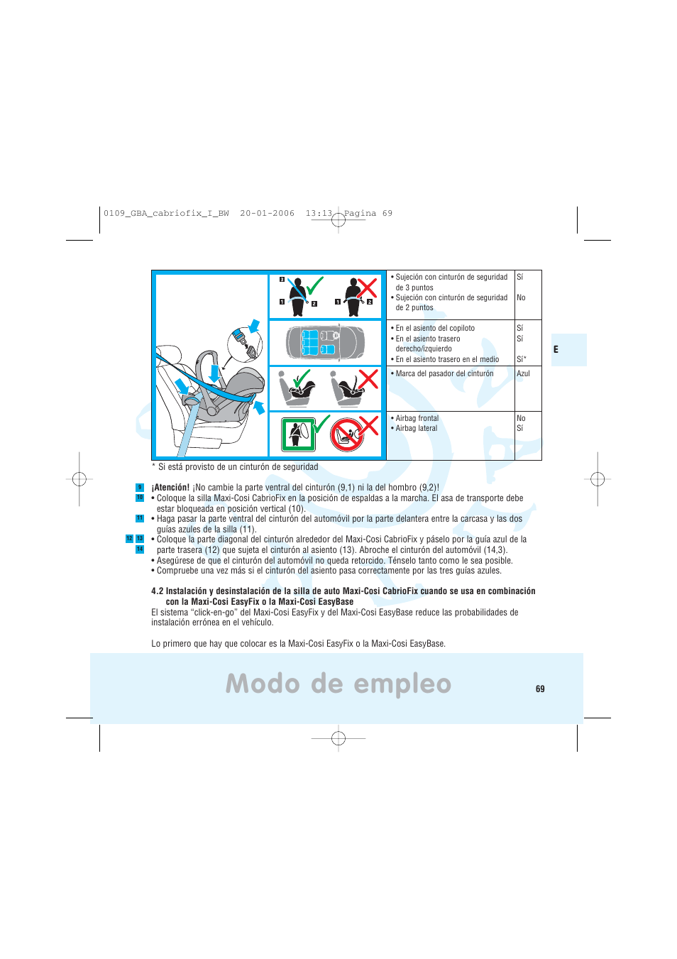 Modo de empleo | Maxi-Cosi Baby Crrier User Manual | Page 65 / 98