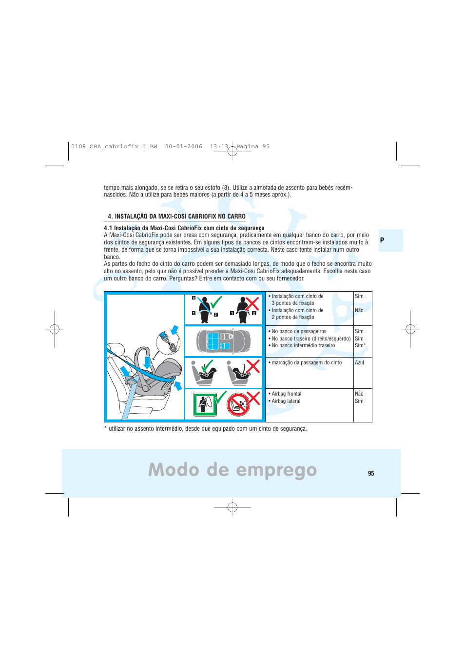 Modo de emprego | Maxi-Cosi Baby Crrier User Manual | Page 91 / 98
