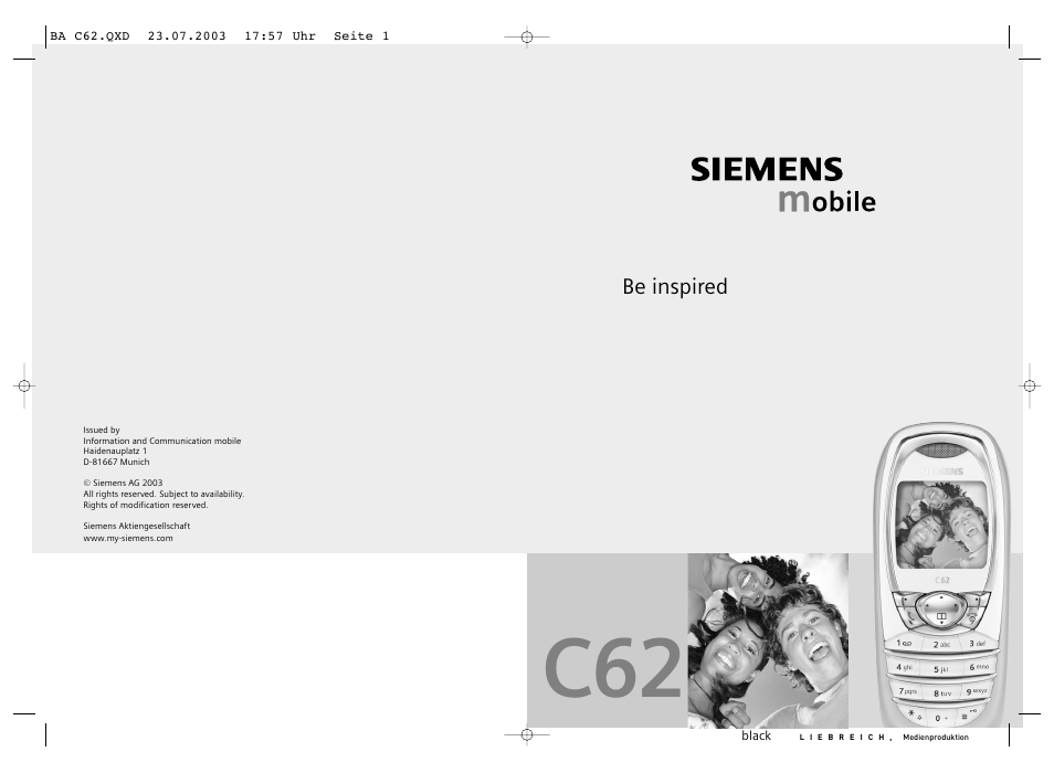 Siemens C62 User Manual | 67 pages