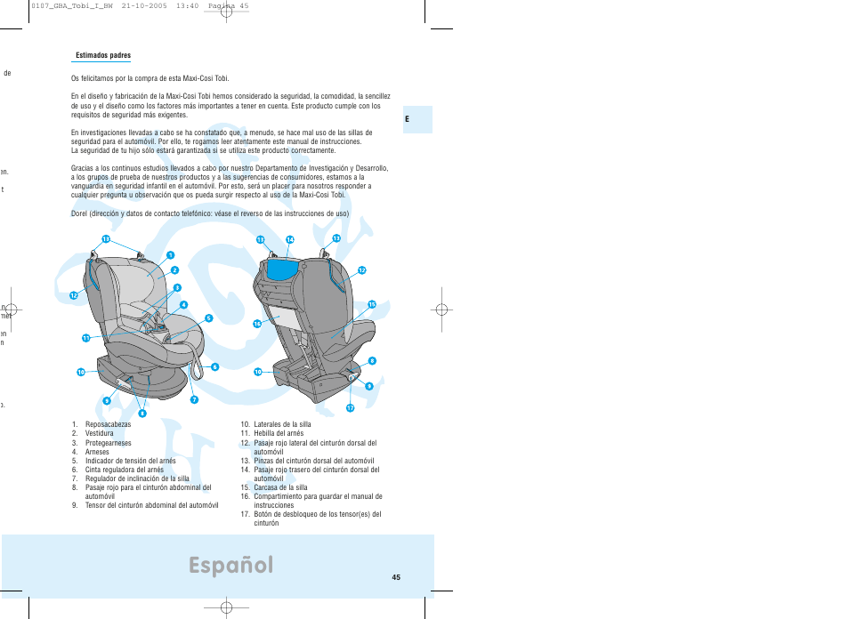 Español | Maxi-Cosi Tobi User Manual | Page 26 / 41