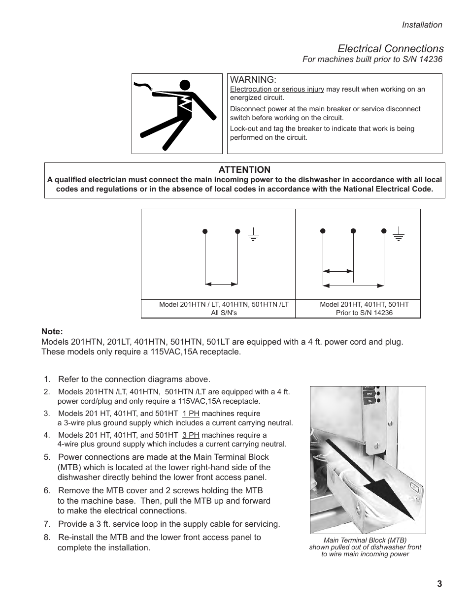 Electrical connections | Moyer Diebel 501HT User Manual | Page 13 / 78