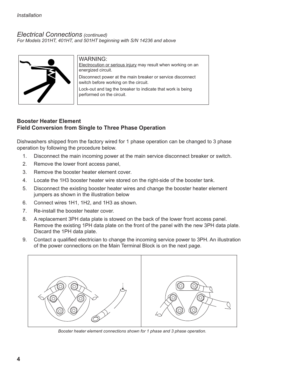 Electrical connections | Moyer Diebel 501HT User Manual | Page 14 / 78