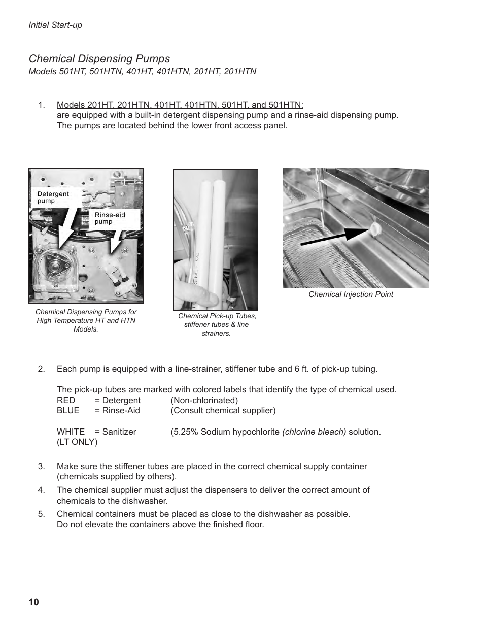 Chemical dispensing pumps | Moyer Diebel 501HT User Manual | Page 20 / 78