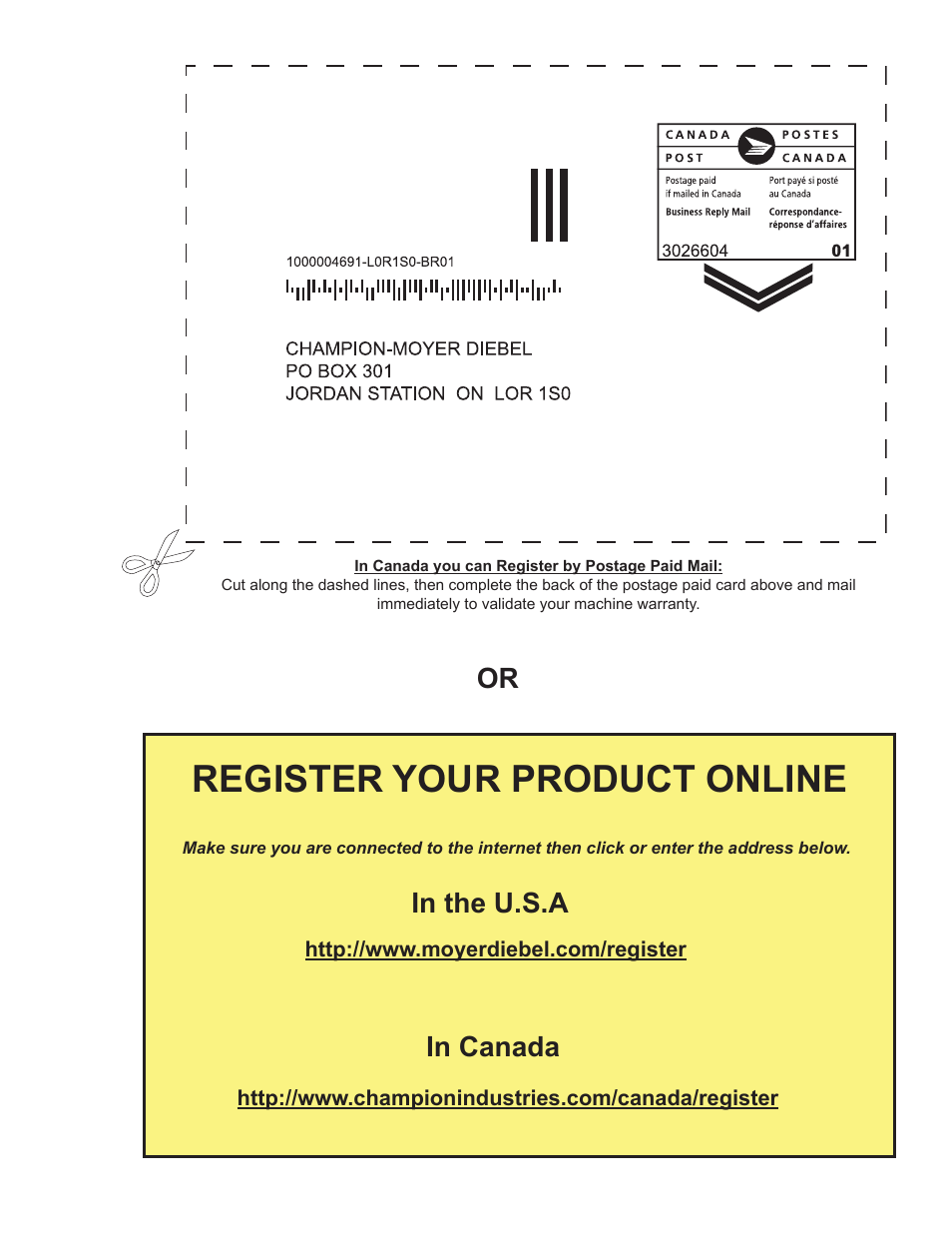 Register your product online | Moyer Diebel 501HT User Manual | Page 3 / 78