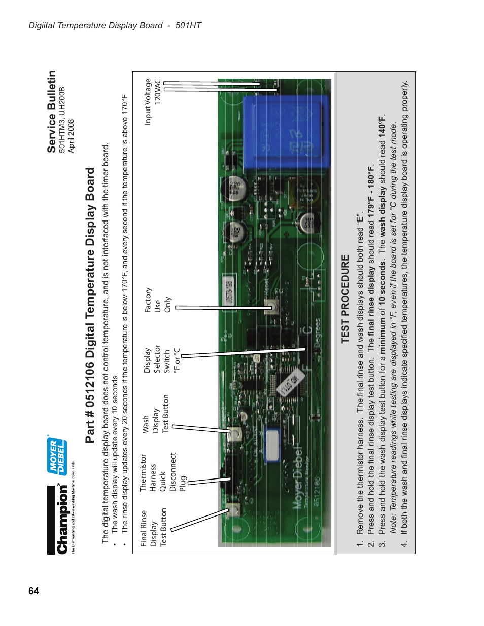 Service bulletin | Moyer Diebel 501HT User Manual | Page 74 / 78