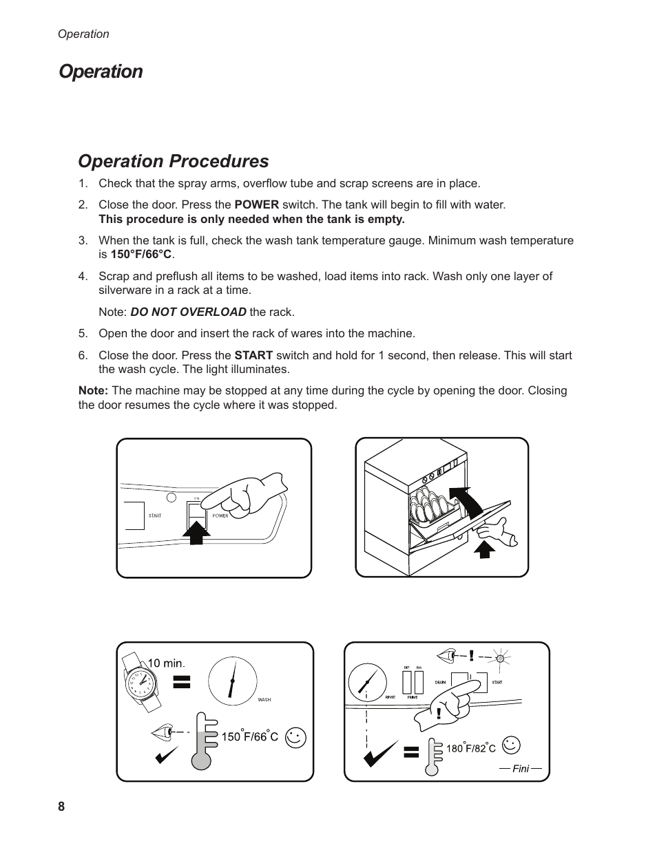 Operation, Operation procedures | Moyer Diebel 301HT M2 User Manual | Page 16 / 50