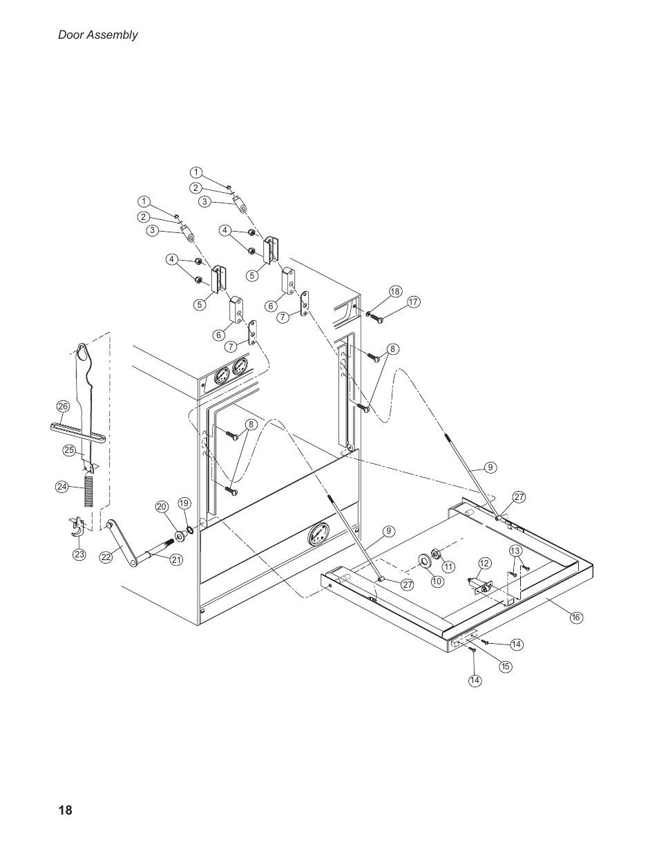 Door assembly | Moyer Diebel 301HT M2 User Manual | Page 26 / 50