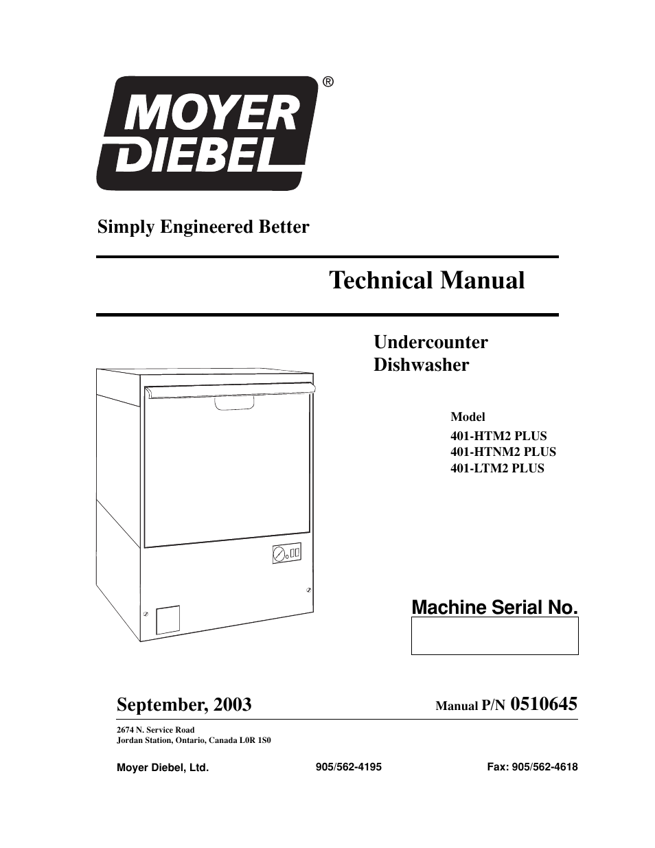 Moyer Diebel 401-HTM2 PLUS User Manual | 51 pages