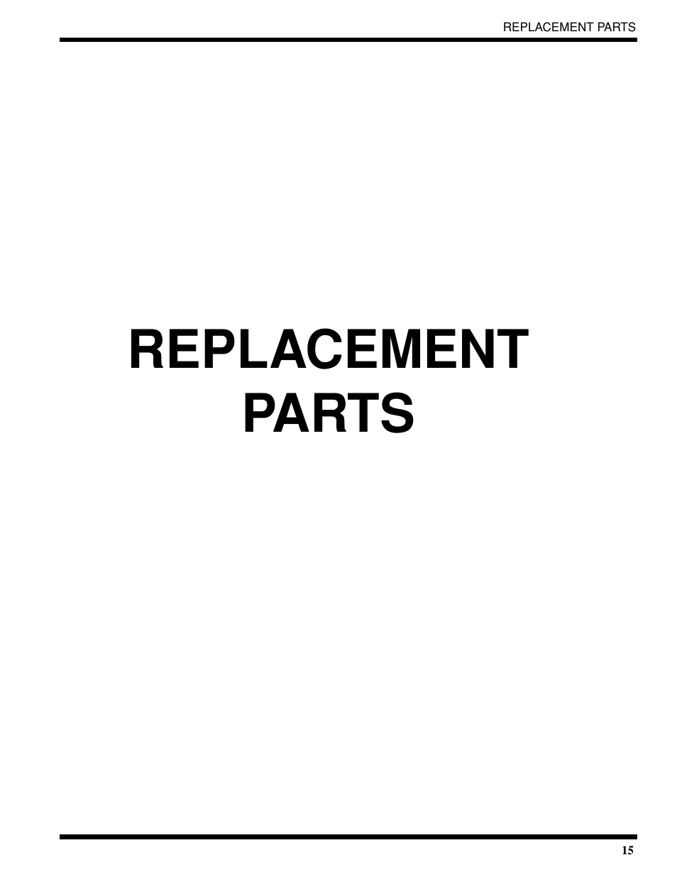 Replacement parts | Moyer Diebel 401-HTM2 PLUS User Manual | Page 21 / 51