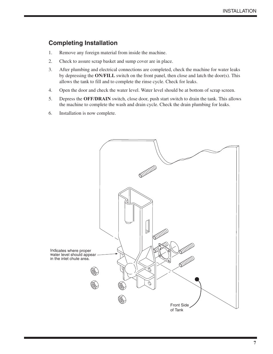 Completing installation | Moyer Diebel MD18-1 User Manual | Page 13 / 44