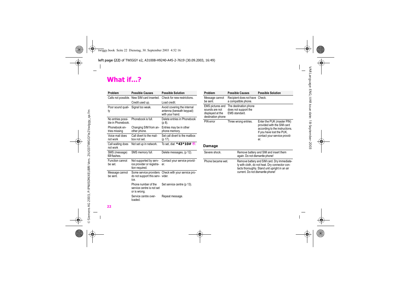 What if | Siemens Xelibri 6 User Manual | Page 23 / 30