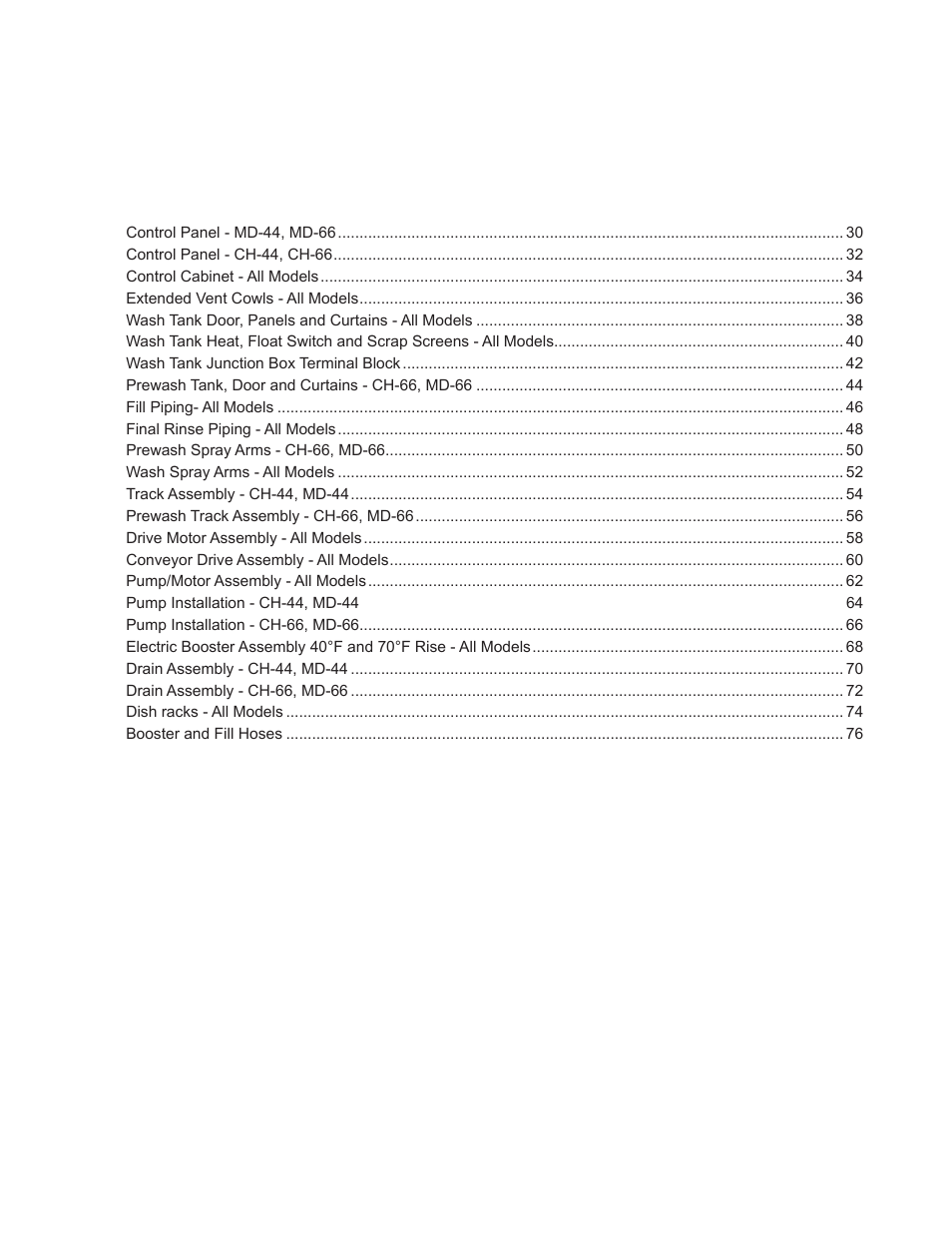 Service replacement parts | Moyer Diebel MD-66 User Manual | Page 37 / 100