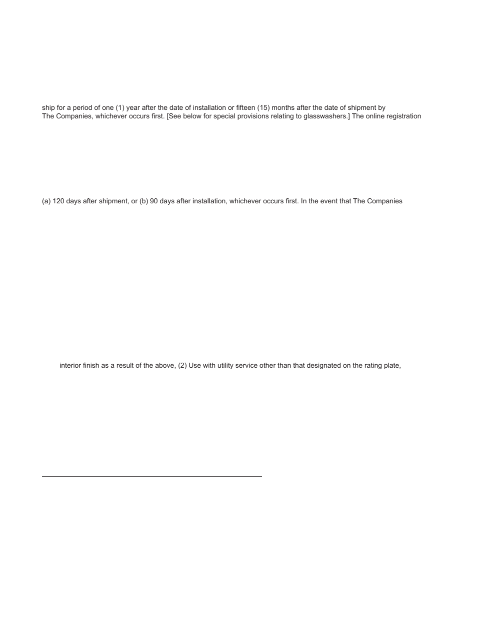 Limited warranty | Moyer Diebel MD-66 User Manual | Page 6 / 100