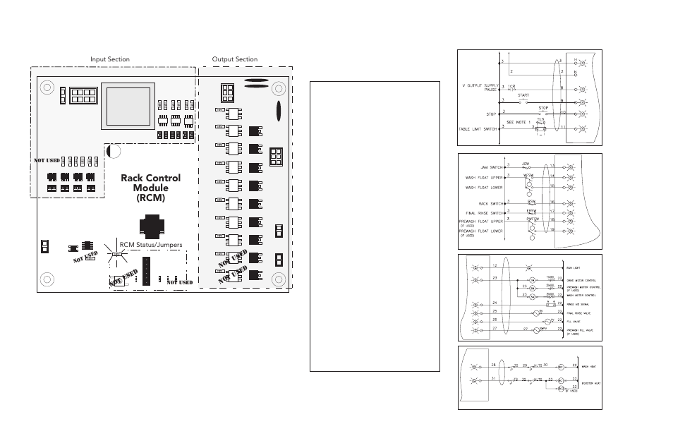 Rack control module (rcm), Rcm operation, Not used | Moyer Diebel MD-66 User Manual | Page 86 / 100