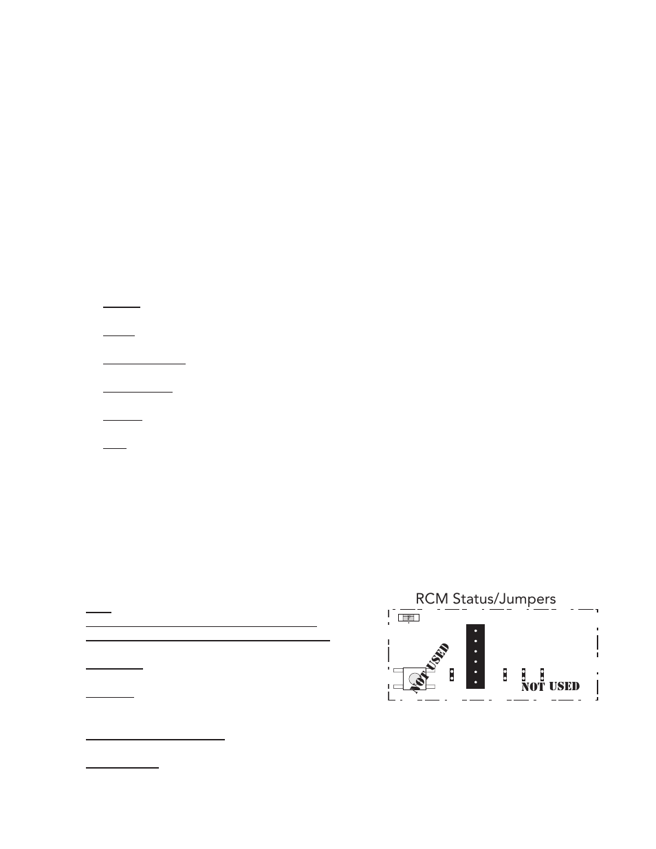 Rack control module (rcm) operation, Rcm status/jumpers | Moyer Diebel MD-66 User Manual | Page 89 / 100