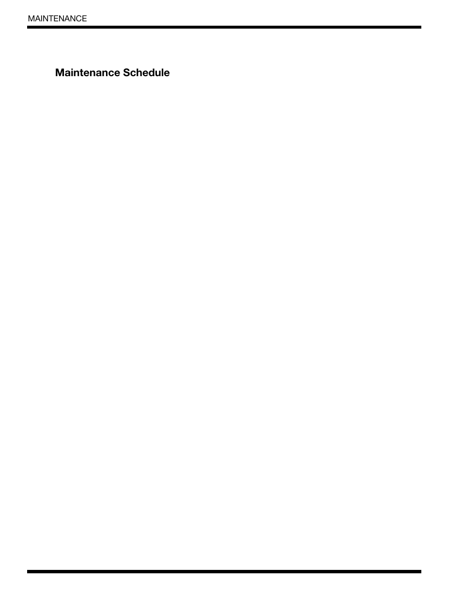 Maintenance schedule | Moyer Diebel 401-HTN User Manual | Page 18 / 51