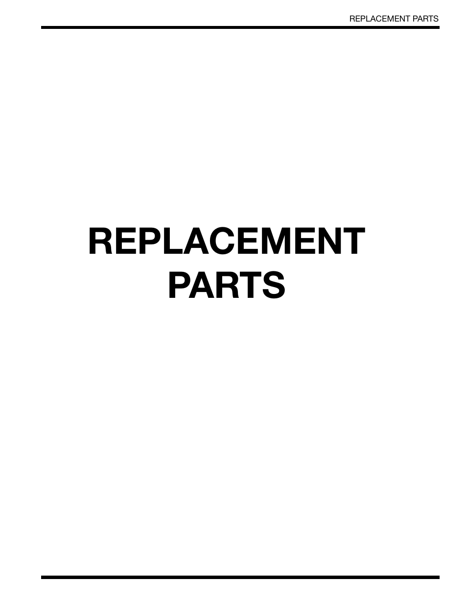 Replacement parts | Moyer Diebel 401-HTN User Manual | Page 21 / 51