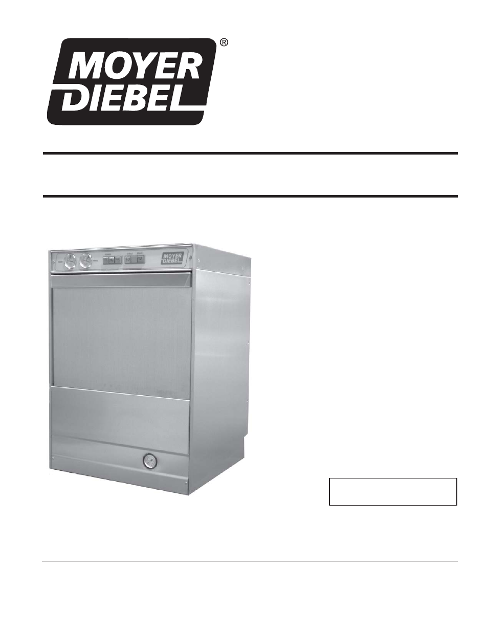 Moyer Diebel 301HT User Manual | 52 pages