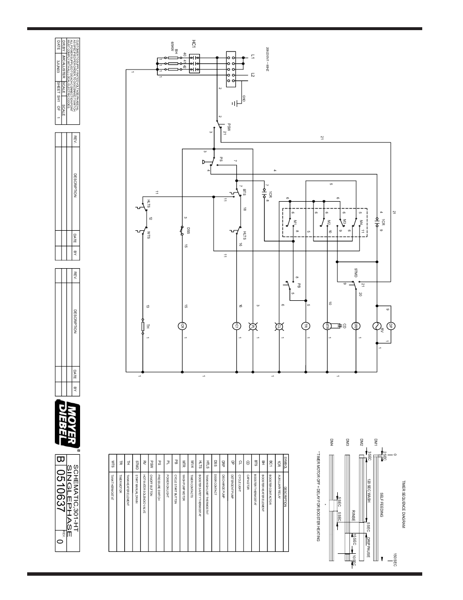 42 electrical schematics, Singlephase schematic,301-ht | Moyer Diebel 301HT User Manual | Page 50 / 52